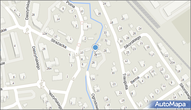 Ustroń, Ogrodowa, 28, mapa Ustroń