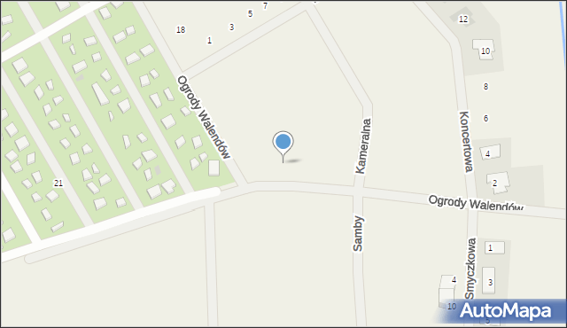 Walendów, Ogrody Walendów, 12, mapa Walendów