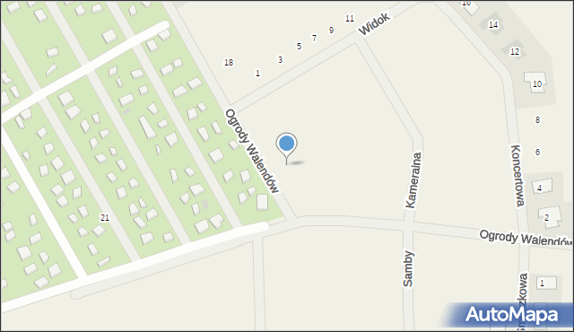 Walendów, Ogrody Walendów, 14a, mapa Walendów