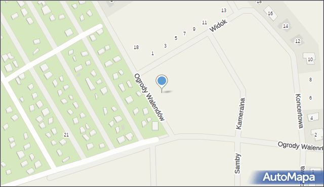 Walendów, Ogrody Walendów, 14b, mapa Walendów
