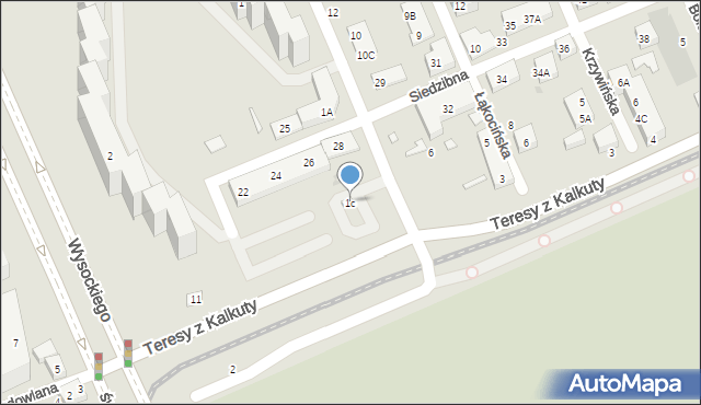 Warszawa, Ogińskiego Michała Kleofasa, 1c, mapa Warszawy