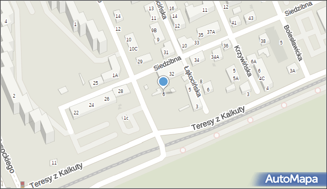 Warszawa, Ogińskiego Michała Kleofasa, 6, mapa Warszawy