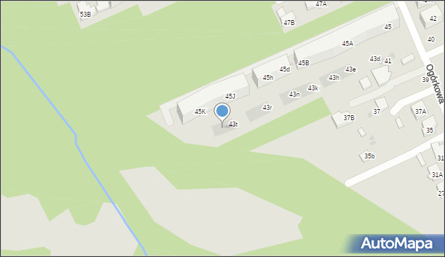 Warszawa, Ogórkowa, 43u, mapa Warszawy