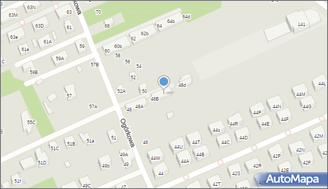 Warszawa, Ogórkowa, 48C, mapa Warszawy