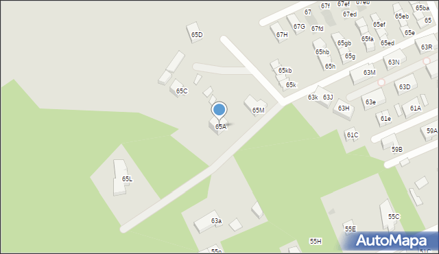 Warszawa, Ogórkowa, 65A, mapa Warszawy