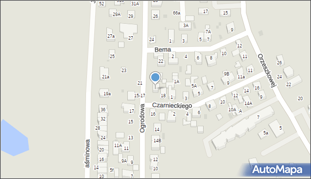 Wejherowo, Ogrodowa, 18A, mapa Wejherowo