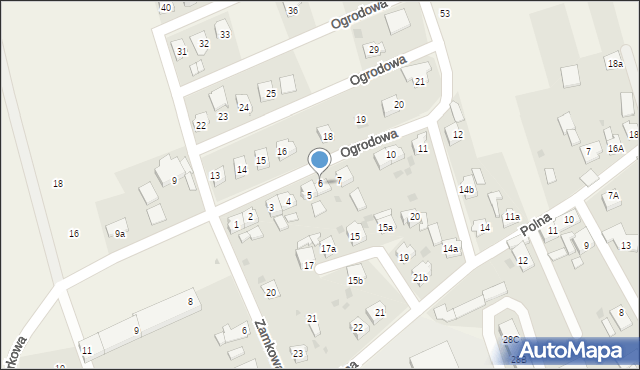 Wielowieś, Ogrodowa, 6, mapa Wielowieś