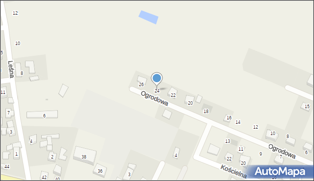 Wierzchucino, Ogrodowa, 24, mapa Wierzchucino