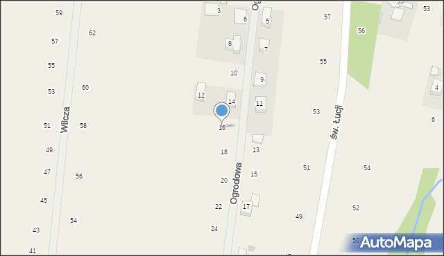 Wilków, Ogrodowa, 16, mapa Wilków