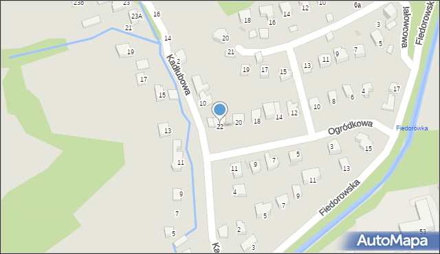 Wisła, Ogródkowa, 22, mapa Wisła