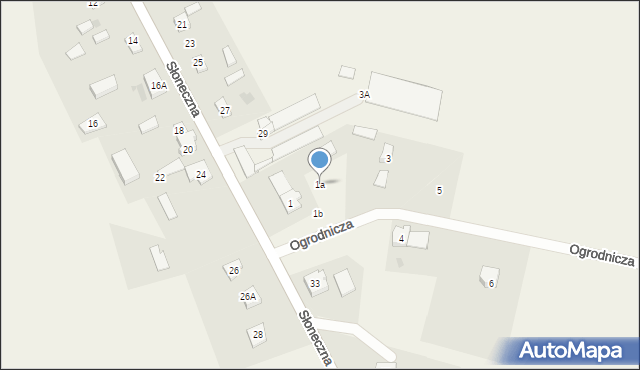 Wiślina, Ogrodnicza, 1a, mapa Wiślina
