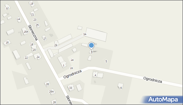 Wiślina, Ogrodnicza, 3, mapa Wiślina