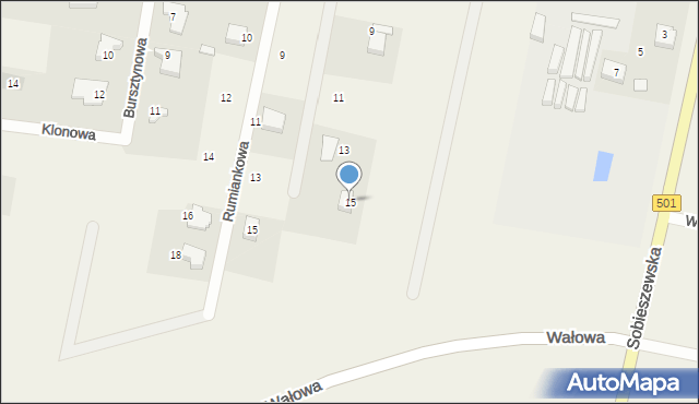 Wiślinka, Ogrodowa, 15, mapa Wiślinka