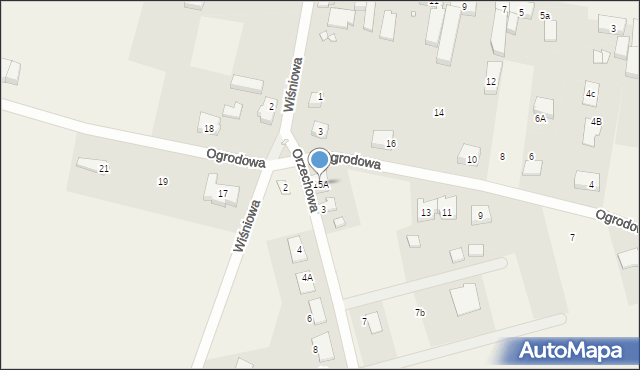 Witkowo Drugie, Ogrodowa, 15A, mapa Witkowo Drugie