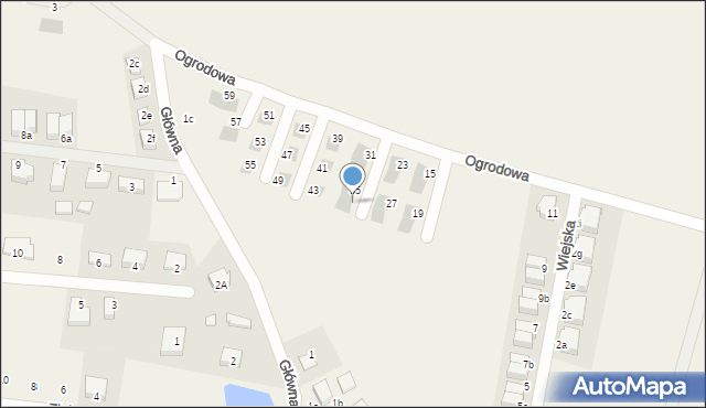 Wojnowice, Ogrodowa, 37, mapa Wojnowice