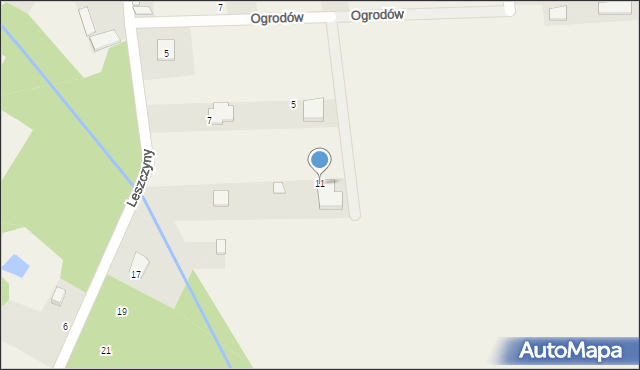 Wola Karczewska, Ogrodów, 11, mapa Wola Karczewska