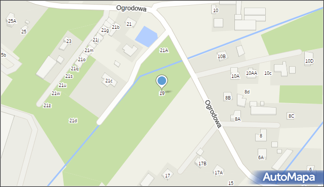 Wola Mrokowska, Ogrodowa, 19, mapa Wola Mrokowska