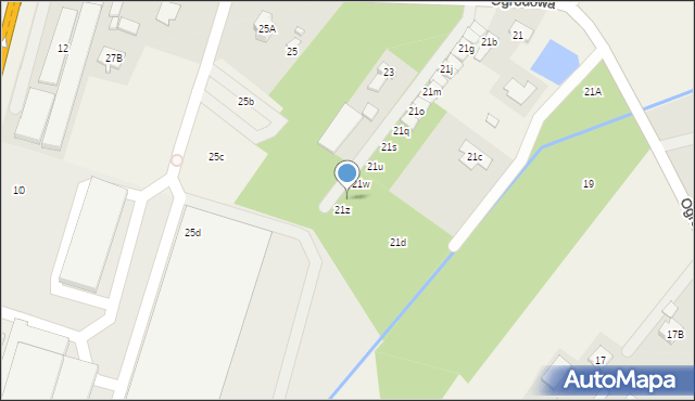 Wola Mrokowska, Ogrodowa, 21y, mapa Wola Mrokowska