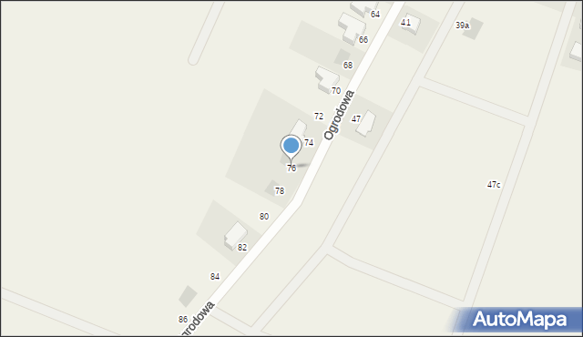 Wołczkowo, Ogrodowa, 76, mapa Wołczkowo