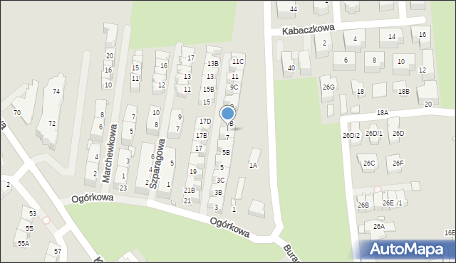 Wrocław, Ogórkowa, 7A, mapa Wrocławia