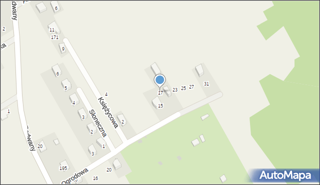 Wysiołek Luborzycki, Ogrodowa, 17, mapa Wysiołek Luborzycki