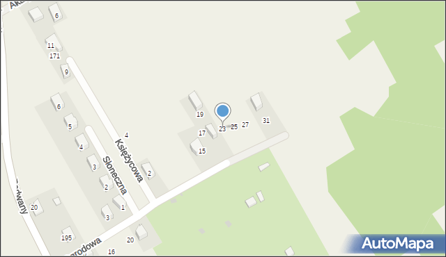 Wysiołek Luborzycki, Ogrodowa, 23, mapa Wysiołek Luborzycki