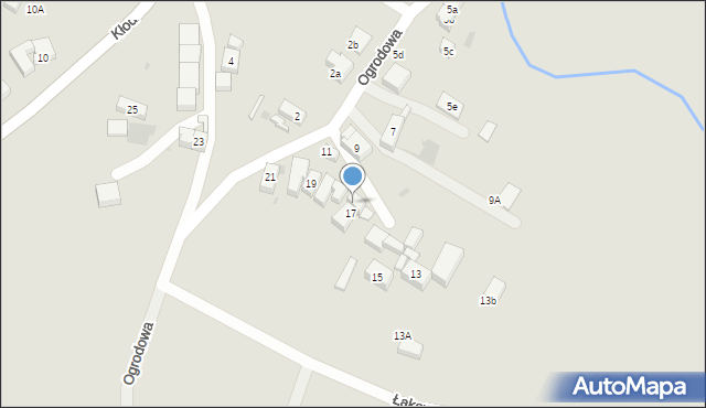 Ząbkowice Śląskie, Ogrodowa, 17A, mapa Ząbkowice Śląskie