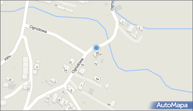 Ząbkowice Śląskie, Ogrodowa, 5b, mapa Ząbkowice Śląskie