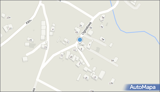 Ząbkowice Śląskie, Ogrodowa, 9b, mapa Ząbkowice Śląskie