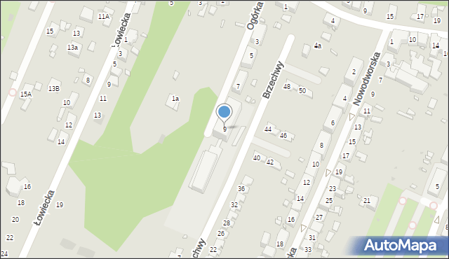 Zabrze, Ogórka Stanisława, 9, mapa Zabrza