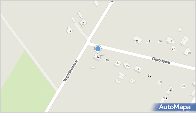Zambrów, Ogrodowa, 41, mapa Zambrów