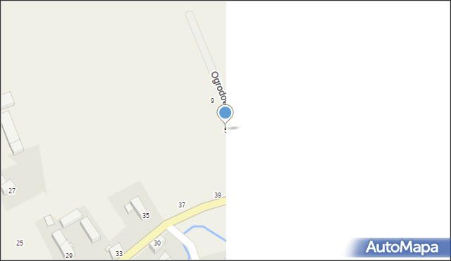 Zaręba, Ogrodowa, 5, mapa Zaręba