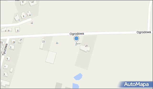 Zduny, Ogrodowa, 17, mapa Zduny