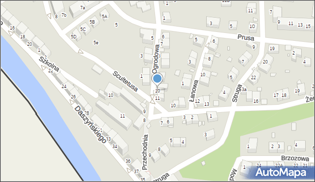 Zgorzelec, Ogrodowa, 10, mapa Zgorzelec