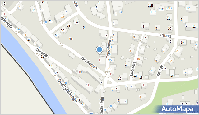Zgorzelec, Ogrodowa, 2, mapa Zgorzelec