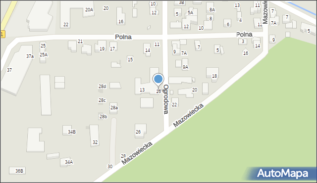 Zielonka, Ogrodowa, 16, mapa Zielonka