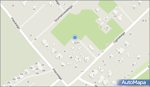 Żyrardów, Ogińskiego Michała Kleofasa, 7C, mapa Żyrardów