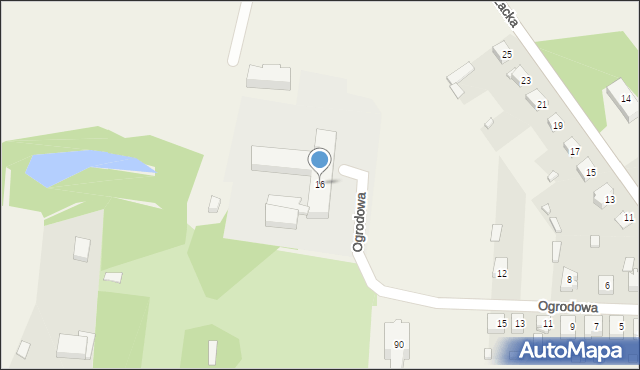 Żytno, Ogrodowa, 16, mapa Żytno