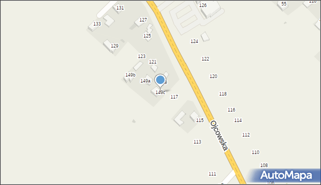 Bębło, Ojcowska, 149c, mapa Bębło