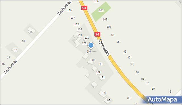 Bębło, Ojcowska, 97, mapa Bębło