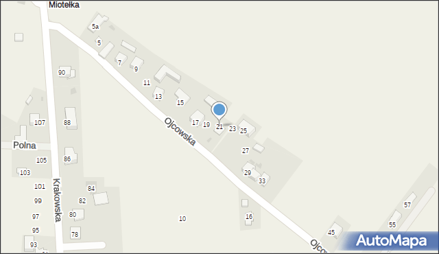 Cianowice, Ojcowska, 21, mapa Cianowice