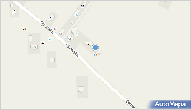 Cianowice, Ojcowska, 83, mapa Cianowice