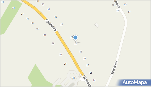 Czajowice, Ojcowska, 24, mapa Czajowice