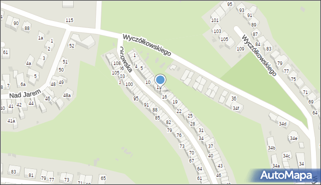 Gdańsk, Ojcowska, 14, mapa Gdańska