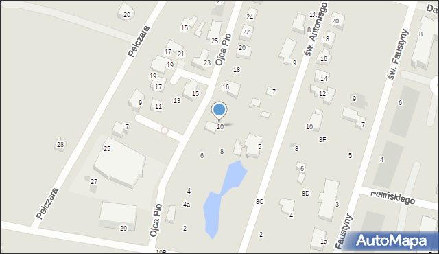 Gdynia, Ojca Pio, 10, mapa Gdyni