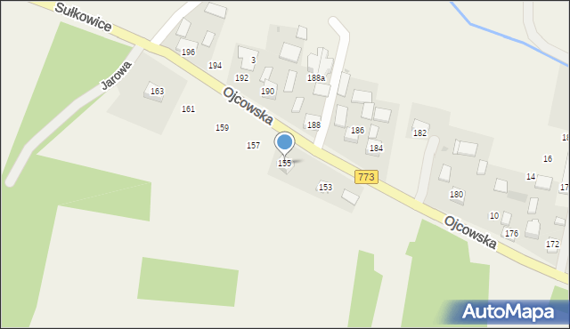 Iwanowice Włościańskie, Ojcowska, 155, mapa Iwanowice Włościańskie