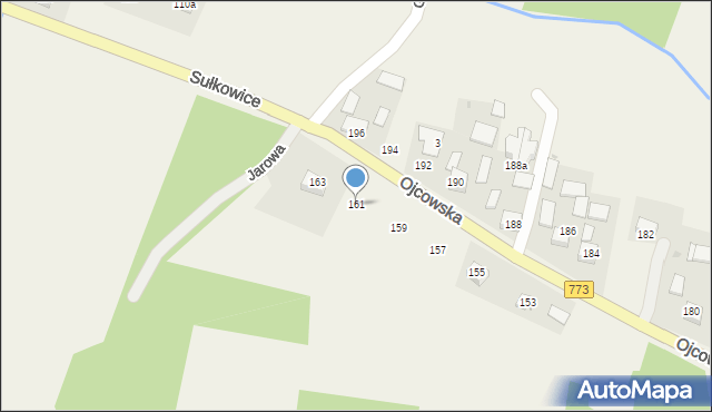 Iwanowice Włościańskie, Ojcowska, 161, mapa Iwanowice Włościańskie