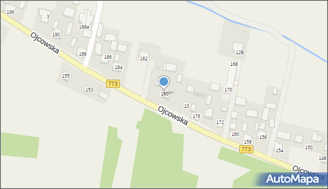 Iwanowice Włościańskie, Ojcowska, 180, mapa Iwanowice Włościańskie