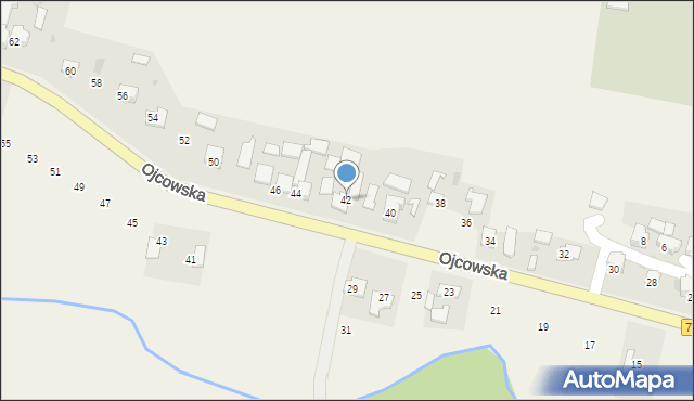 Iwanowice Włościańskie, Ojcowska, 42, mapa Iwanowice Włościańskie