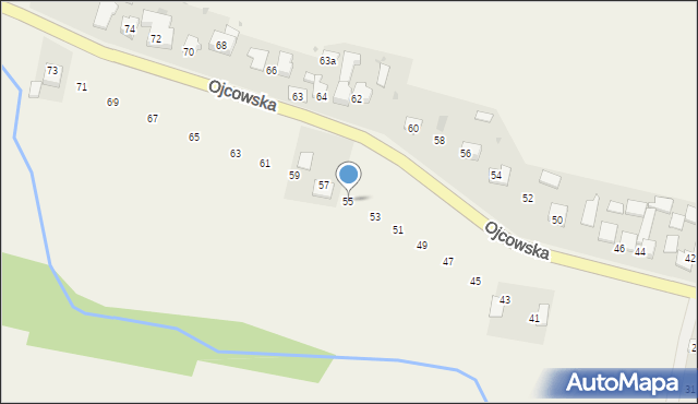 Iwanowice Włościańskie, Ojcowska, 55, mapa Iwanowice Włościańskie